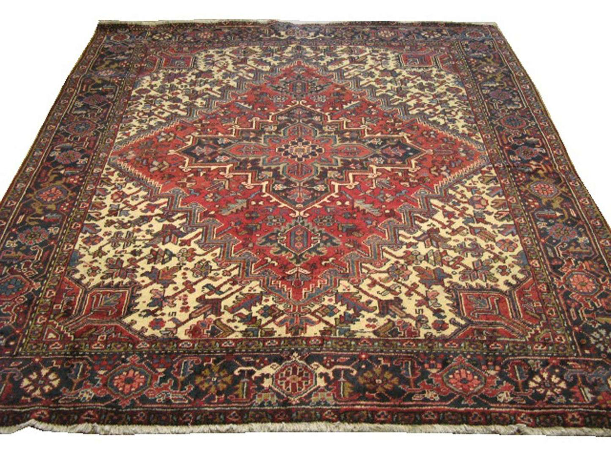 7' 5" x 8' 2" Persian Heriz Rug image 0