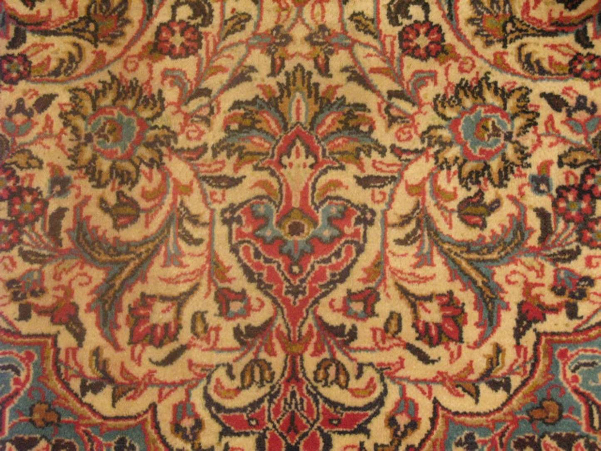 7' 0" x 10' 6" Persian Qum Rug image 8