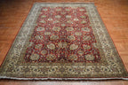 6' 1" x 9' 3" India Agra Rug image 2