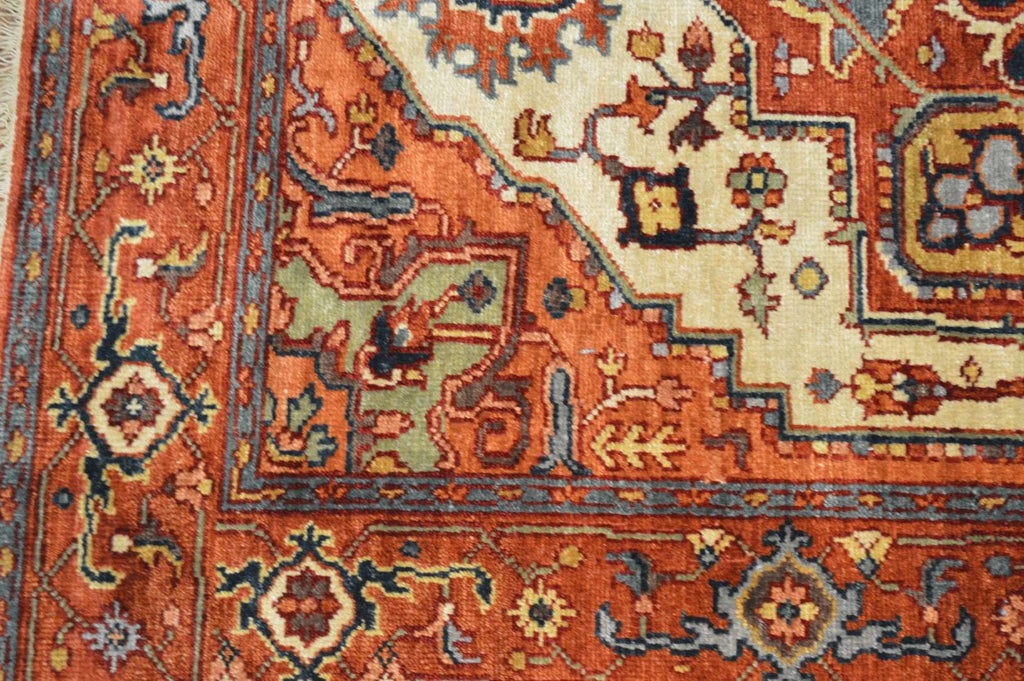4' 0" x 6' 0" India Serapi Rug image 6