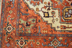 4' 0" x 6' 0" India Serapi Rug image 6