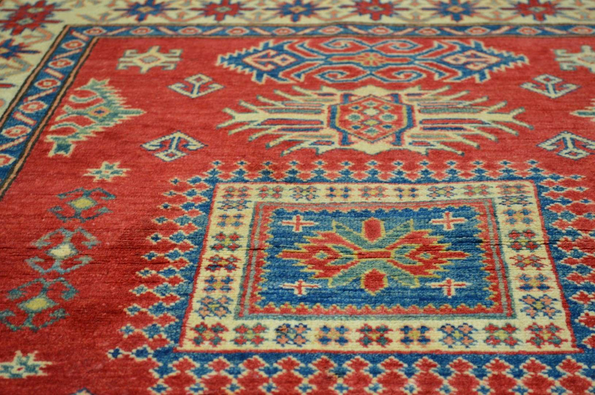3' 6" x 4' 9" Pakistan Kazak Rug image 5