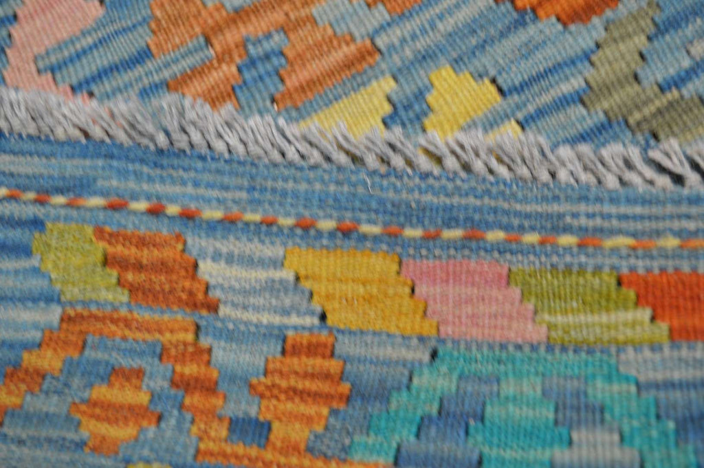 6' 8" x 9' 7" India Kilim Rug image 7