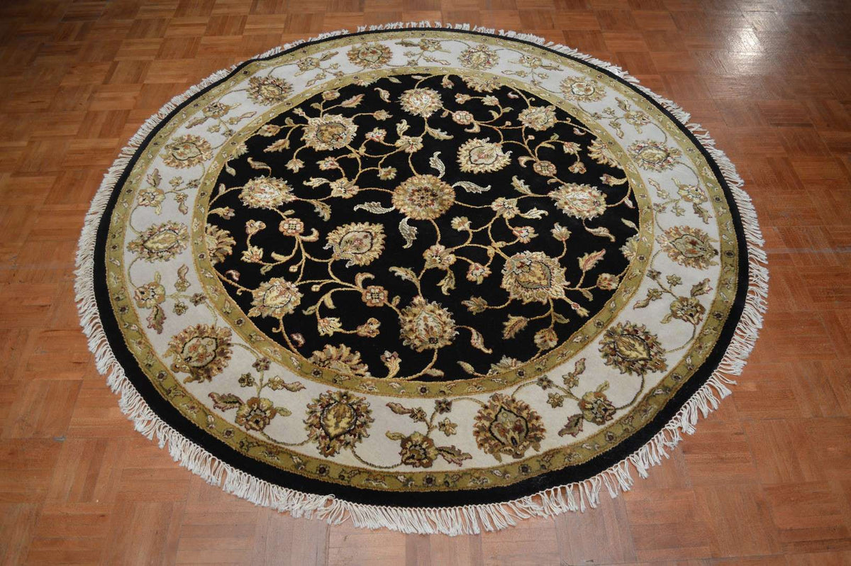 6' 2" x 6' 1" India Jaipur Round Rug image 1
