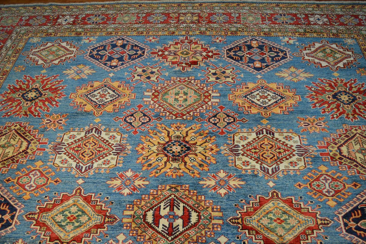 10' 2" x 13' 9" Pakistan Kazak Rug image 7