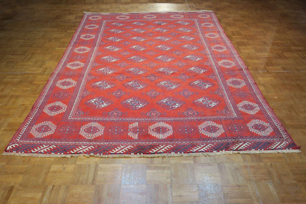 6' 4" x 9' 1" Persian Turkeman Rug image 9