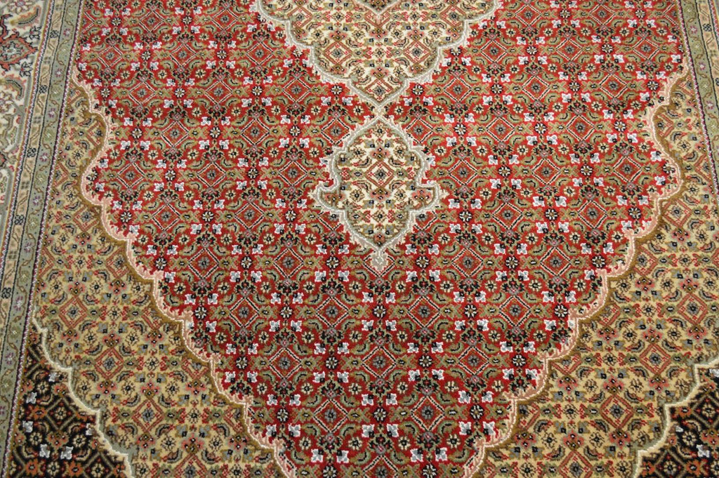 6' 3" x 9' 5" India Tabriz Rug image 8