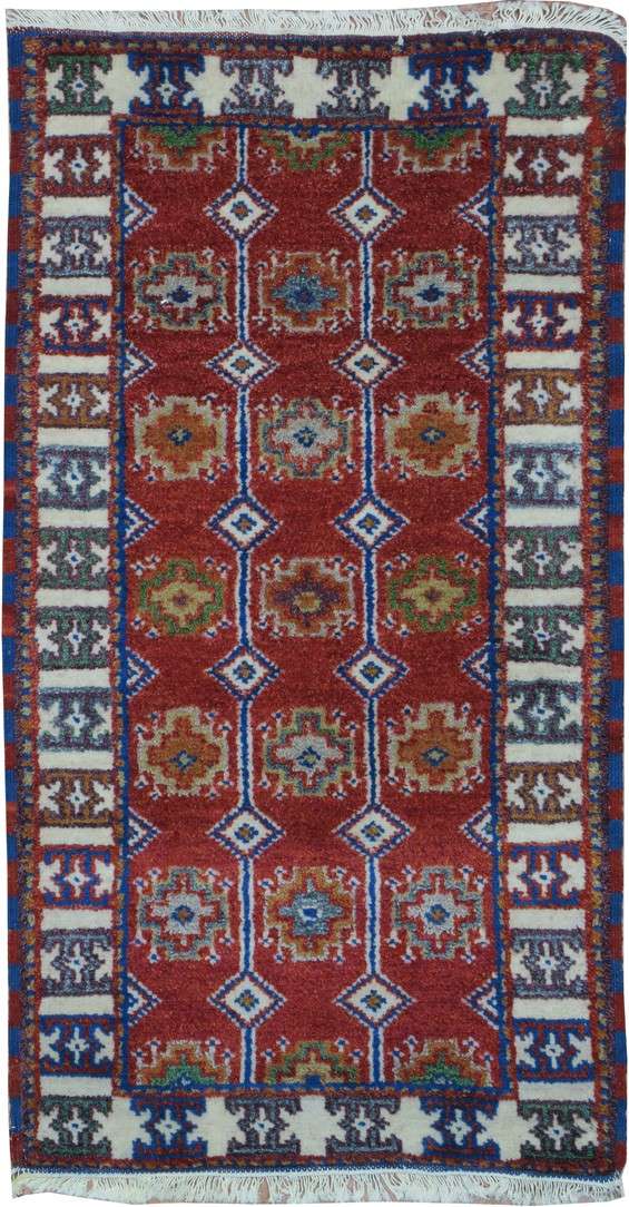 2' 0" x 4' 0" India Kazak Rug image 0
