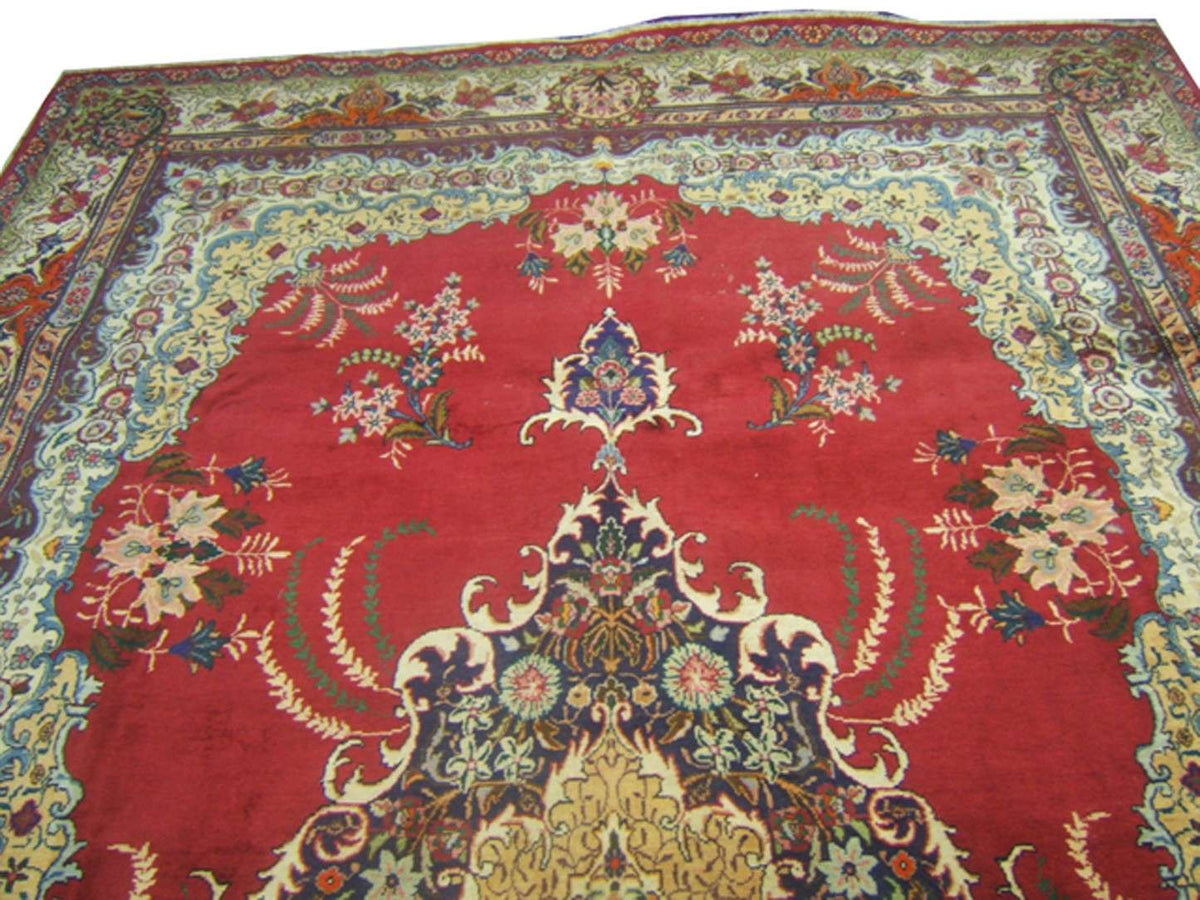 10' 6" x 15' 1" Persian Tabriz Rug image 7
