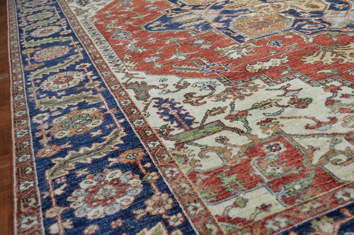 8' 1" x 10' 0" Pakistan Serapi Rug image 6