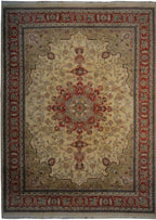 8' 8" x 12' 3" Persian Tabriz Rug image 0