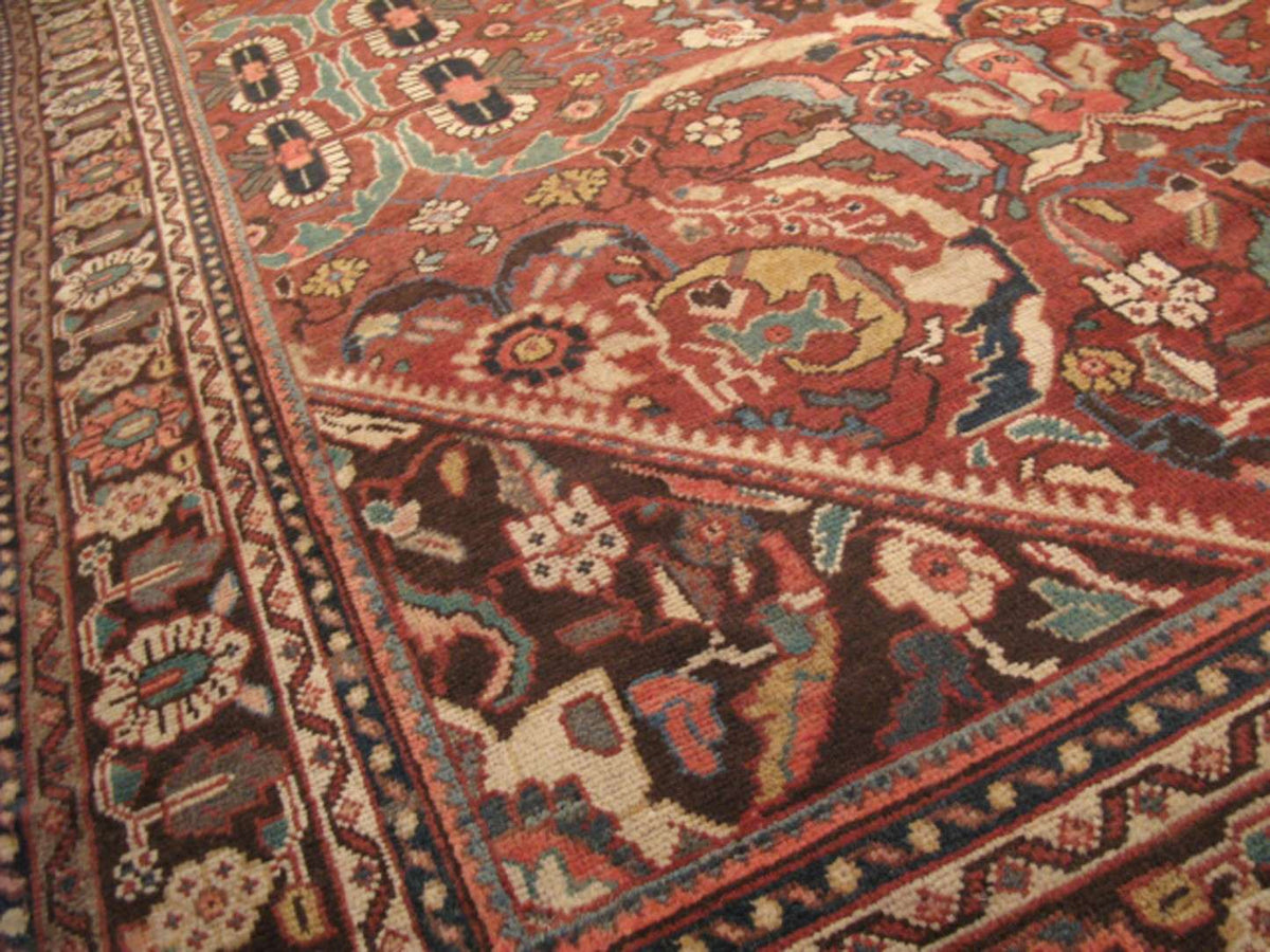 8' 8" x 12' 7" Vintage Sultanabad Rug image 7