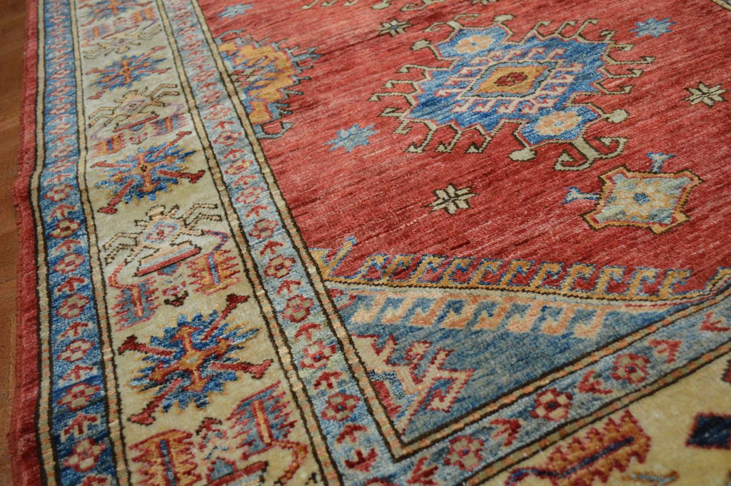 3' 7" x 4' 10" Pakistan Kazak Rug image 8