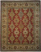 8' 1" x 10' 1" India Agra Rug image 0