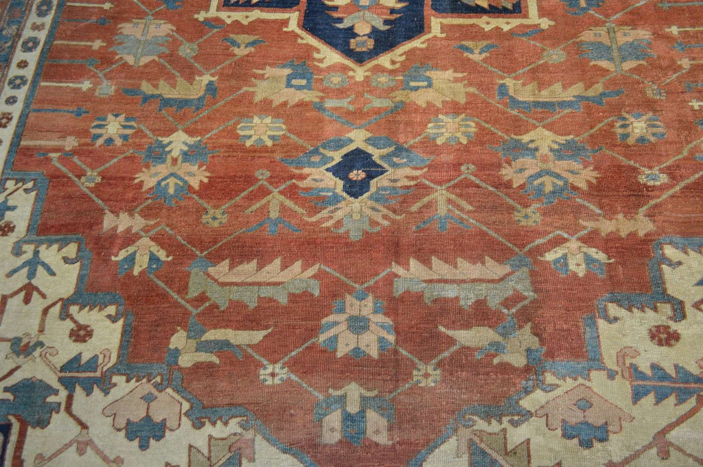 9' 4" x 13' 2" Persian Serapi Rug image 4