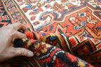 7' 6" x 10' 2" Persian Heriz Rug image 11