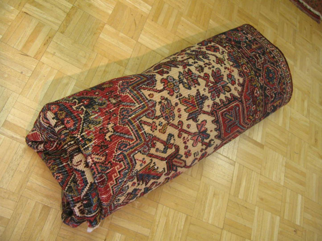 7' 5" x 8' 2" Persian Heriz Rug image 11