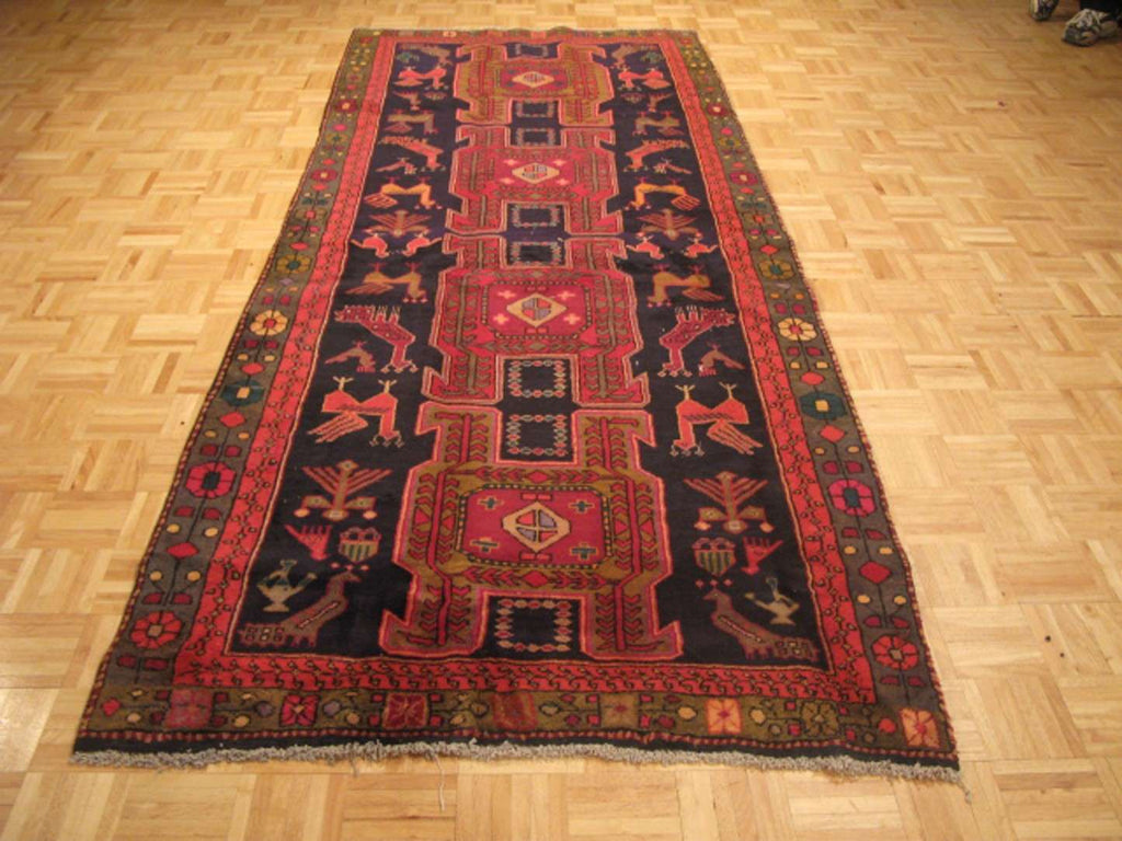4' 2" x 10' 1" Persian Meshkin Runner image 1