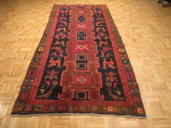 4' 2" x 10' 1" Persian Meshkin Runner image 1
