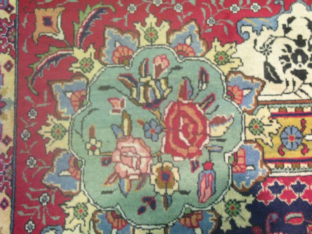 9' 6" x 12' 1" Persian Tabriz Rug image 9