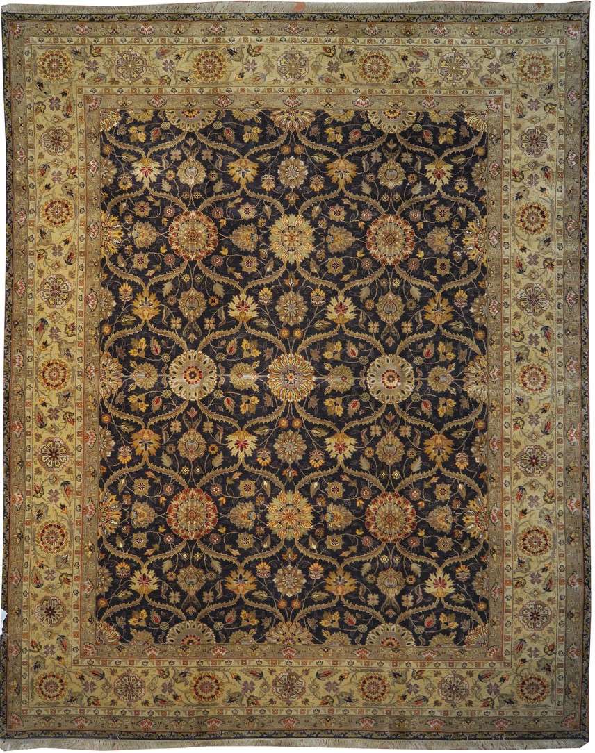 7' 7" x 9' 6" India Agra Rug image 0