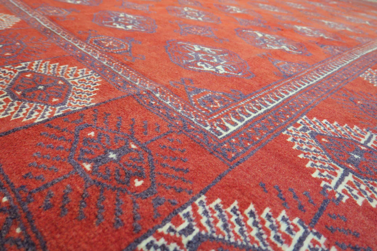 6' 4" x 9' 1" Persian Turkeman Rug image 7