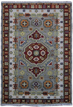 4' 0" x 6' 0" India Kazak Rug image 0
