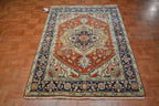 4' 0" x 6' 0" India Serapi Rug image 1