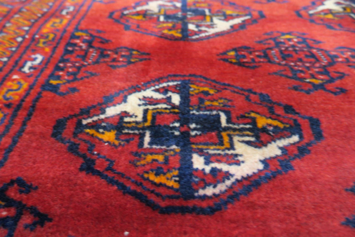 4' 9" x 5' 6" Persian Turkeman Rug image 10