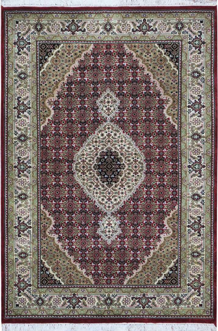4' 0" x 6' 2" India Tabriz Rug image 0