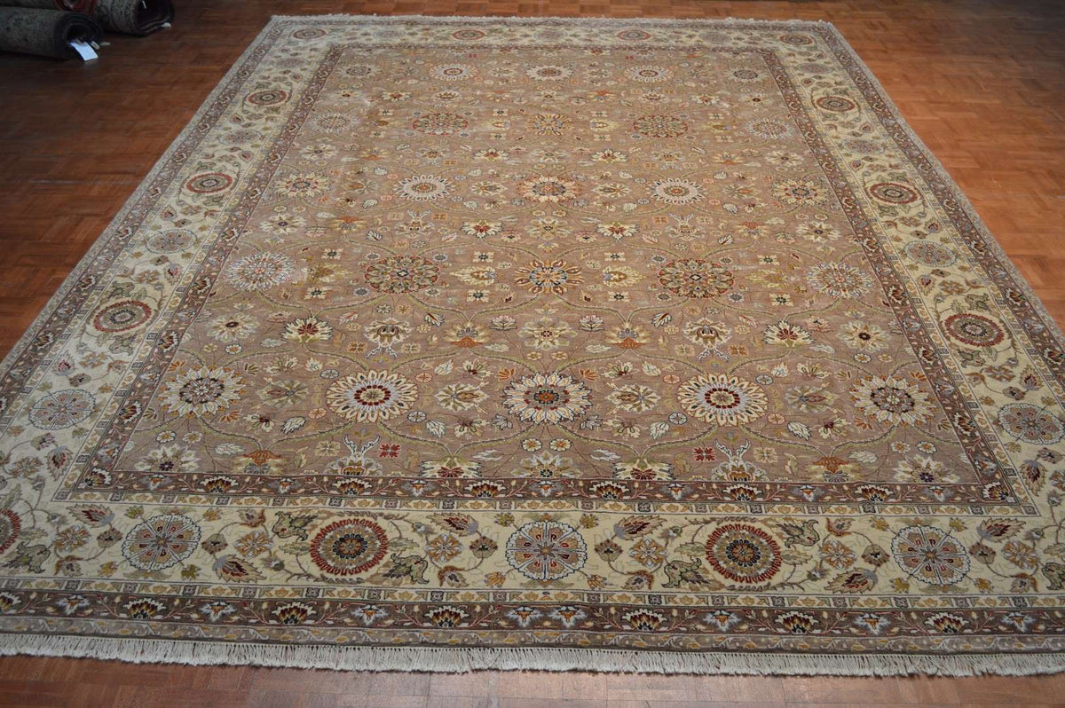 8' 9" x 11' 8" India Agra Rug image 1