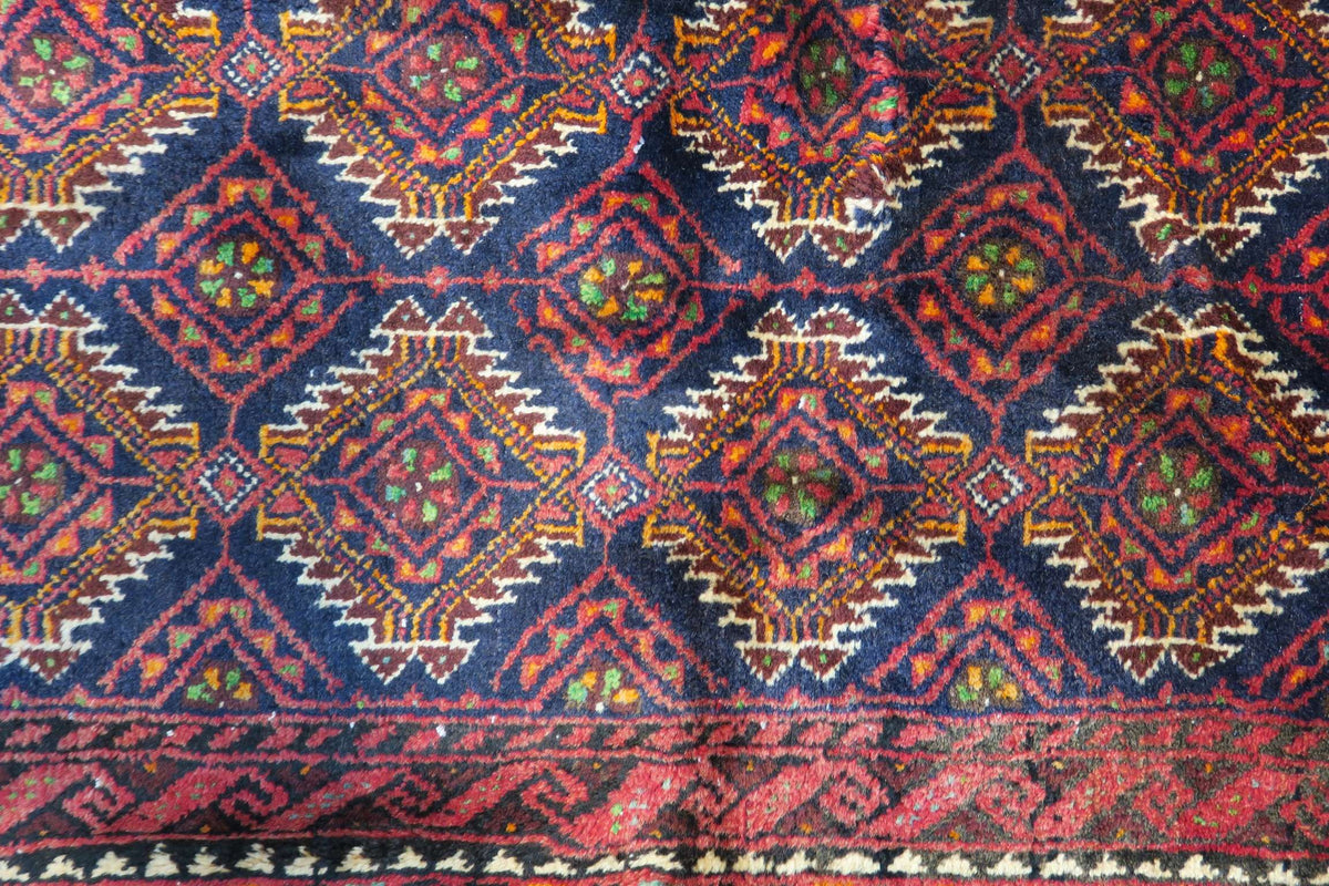 3' 4" x 6' 6" Persian Baluch Rug image 4