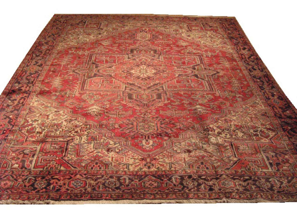 9' 3" x 11' 6" Persian Heriz Rug image 0