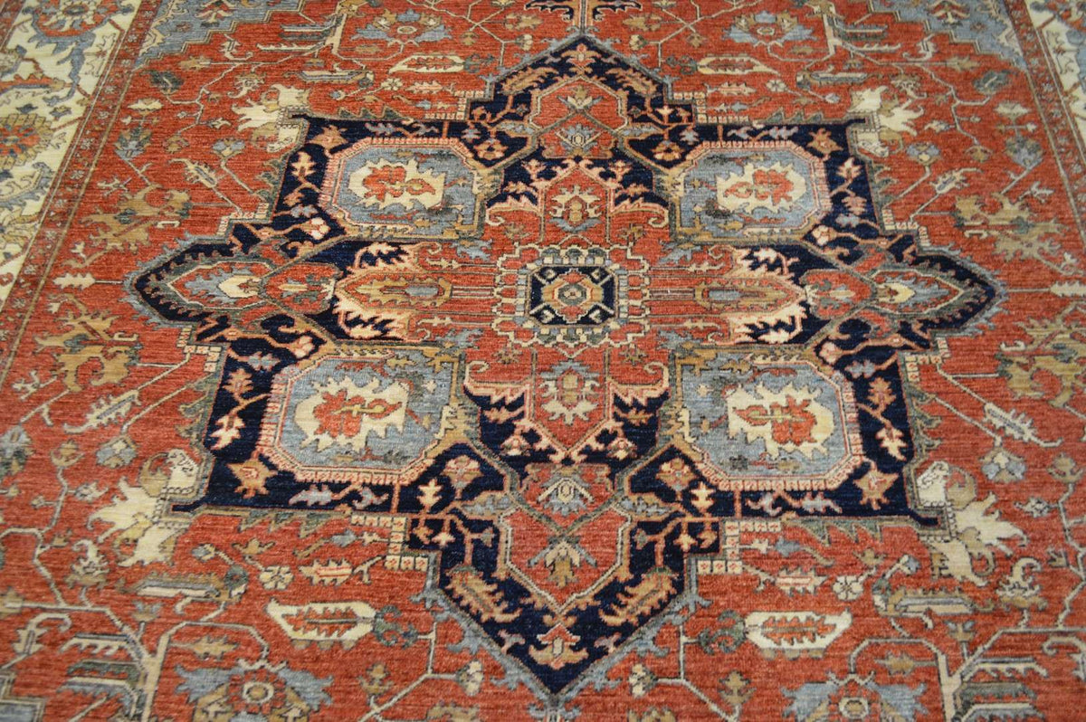 8' 0" x 10' 0" Pakistan Serapi Rug image 6