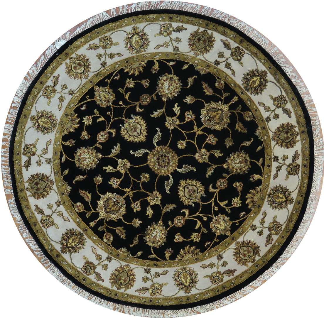 6' 2" x 6' 1" India Jaipur Round Rug image 0