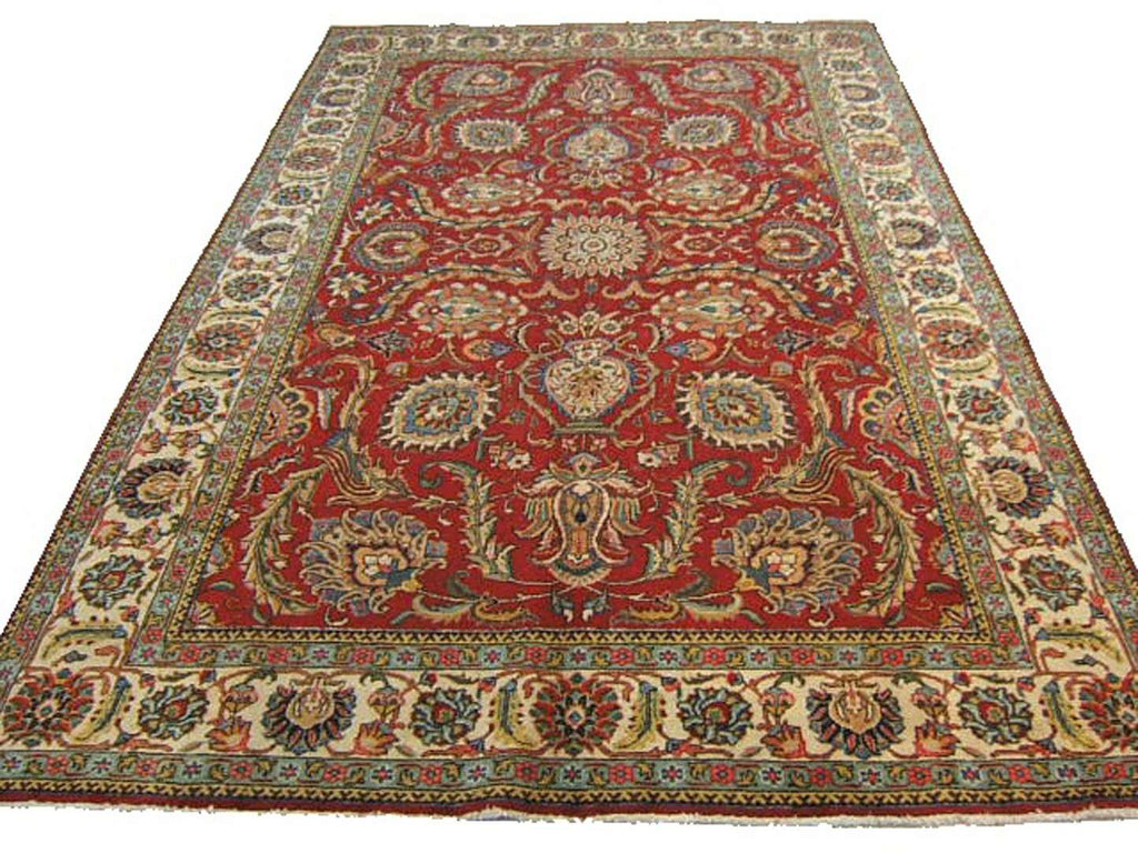 7' 7" x 11' 5" Persian Tabriz Rug image 0