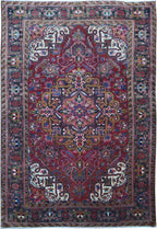7' 7" x 11' 3" Persian Heriz Rug image 0
