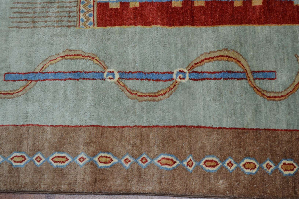 5' 9" x 9' 6" India Gabbeh Rug image 3