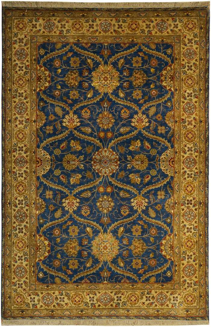 4' 0" x 6' 1" India Agra Rug image 0