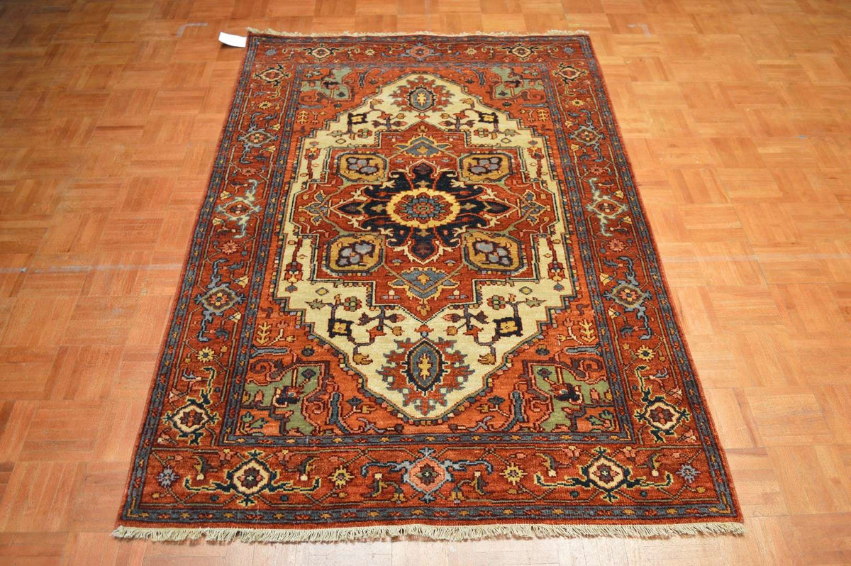 4' 0" x 6' 0" India Serapi Rug image 1
