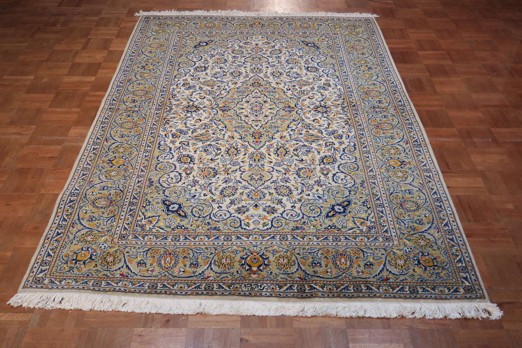 4' 7" x 7' 2" Persian Kashan Rug image 6