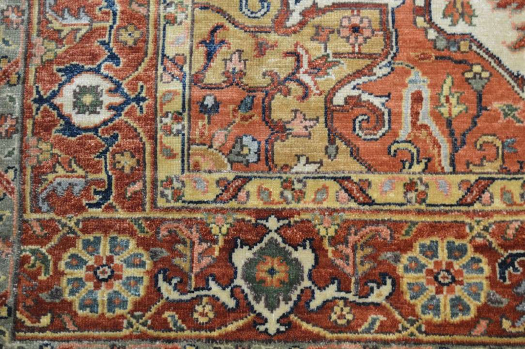 6' 0" x 8' 8" India Serapi Rug image 9