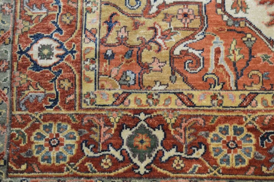 6' 0" x 8' 8" India Serapi Rug image 9