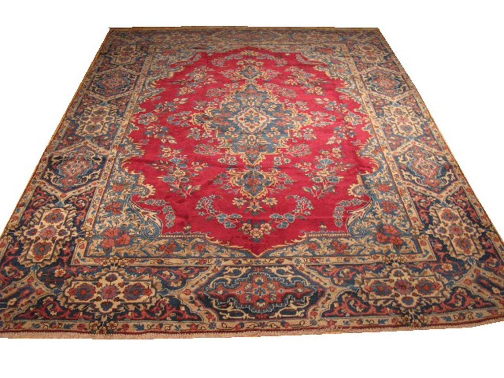 8' 8" x 11' 6" Persian Yaazd Rug image 0