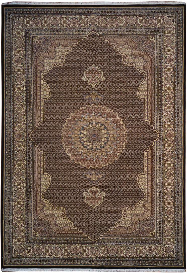 6' 8" x 9' 8" India Tabriz Rug image 0