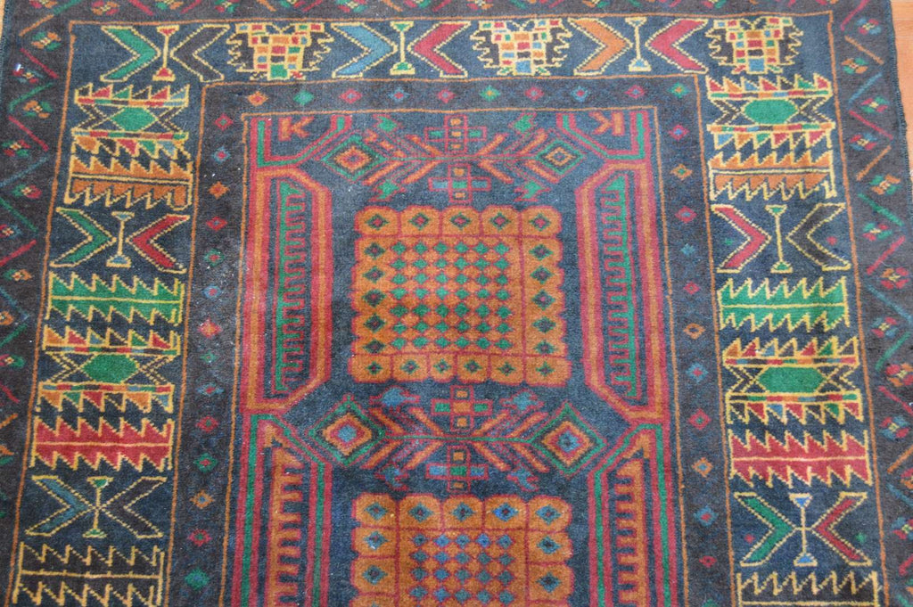 3' 5" x 6' 4" Afghanistan Belouch Rug image 3