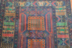3' 5" x 6' 4" Afghanistan Belouch Rug image 3