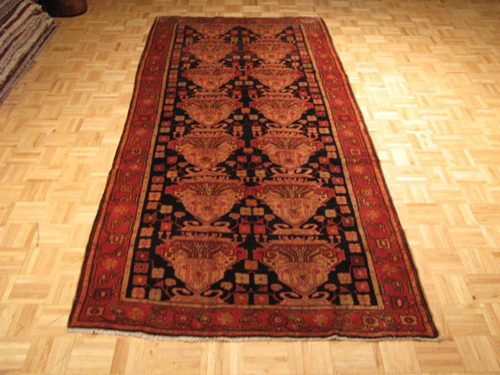 4' 8" x 10' 2" Caucasian Karabagh Runner image 1