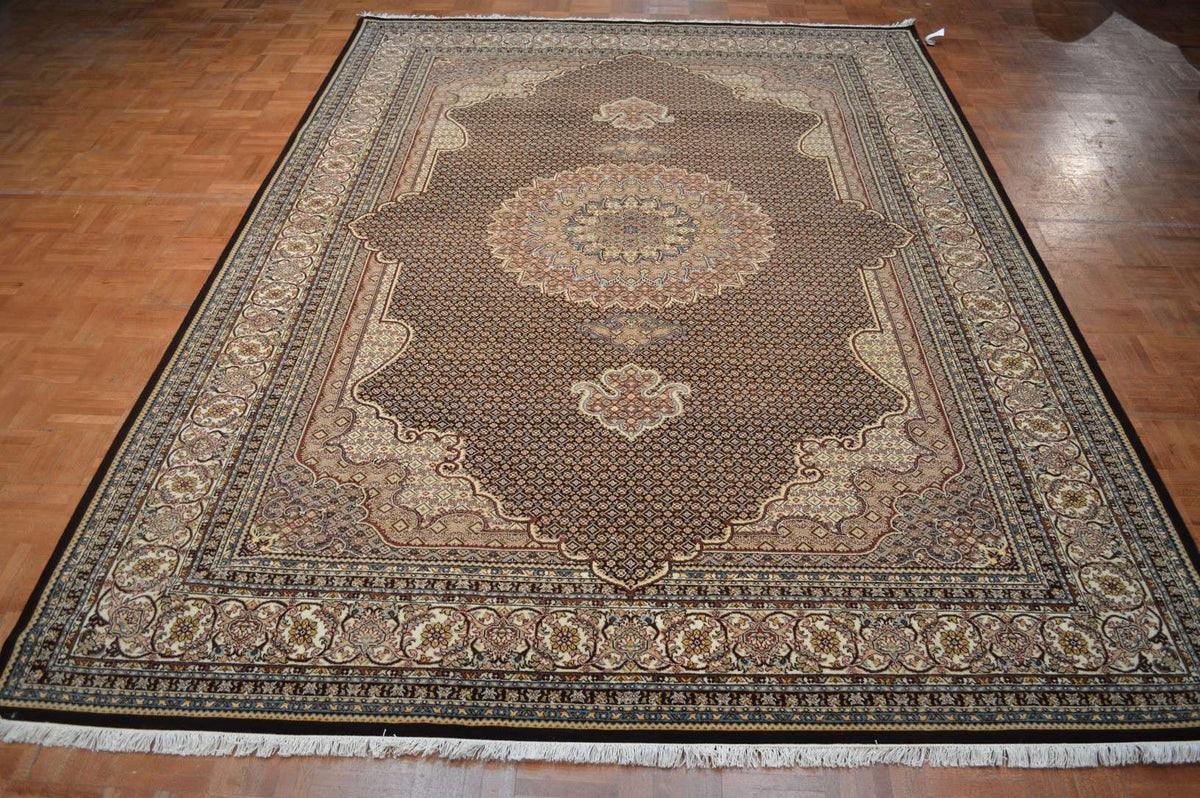 6' 8" x 9' 8" India Tabriz Rug image 1