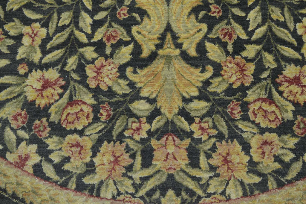 7' 3" x 7' 3" India Contemporary Round Rug image 2